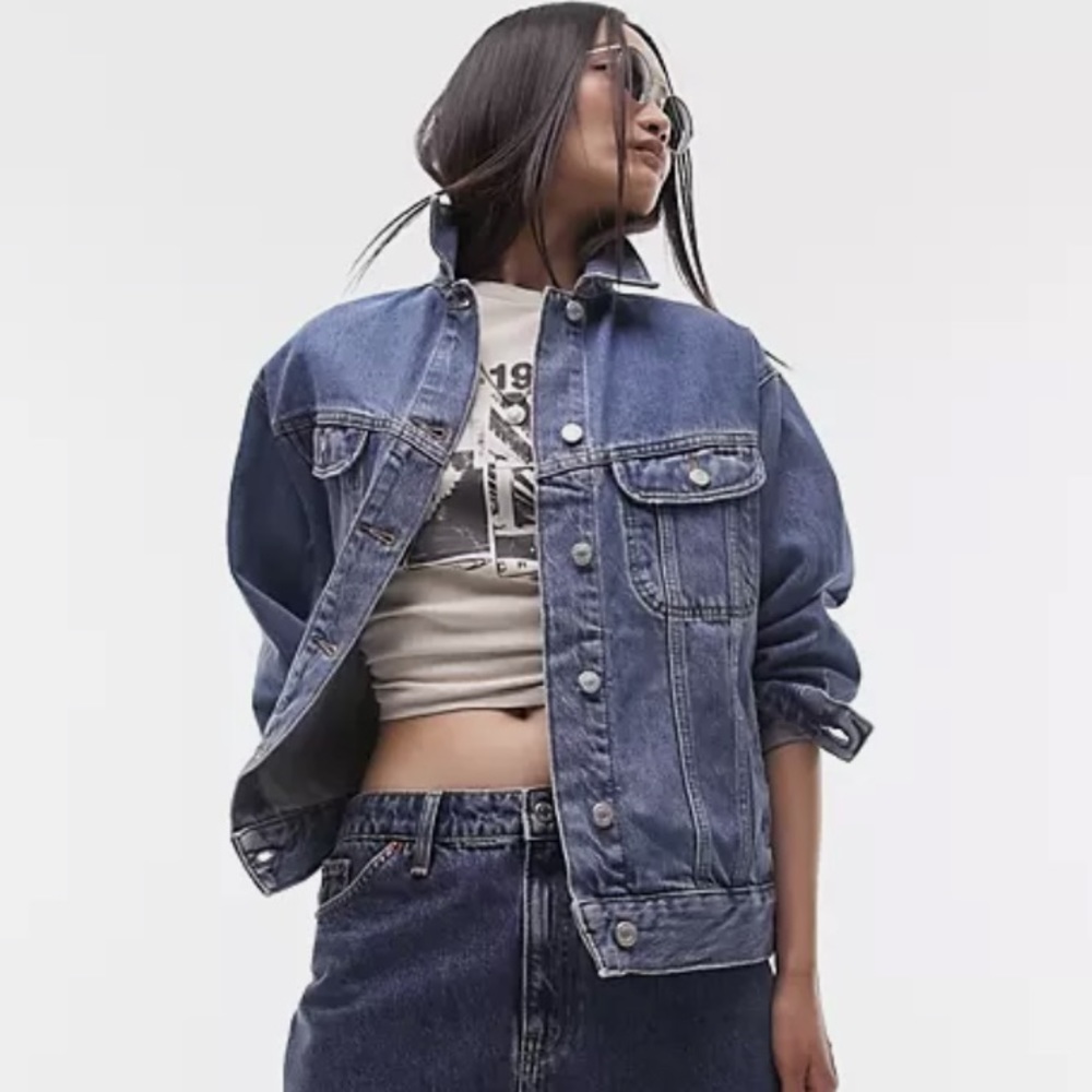 TopShop Oversized Jean jacket